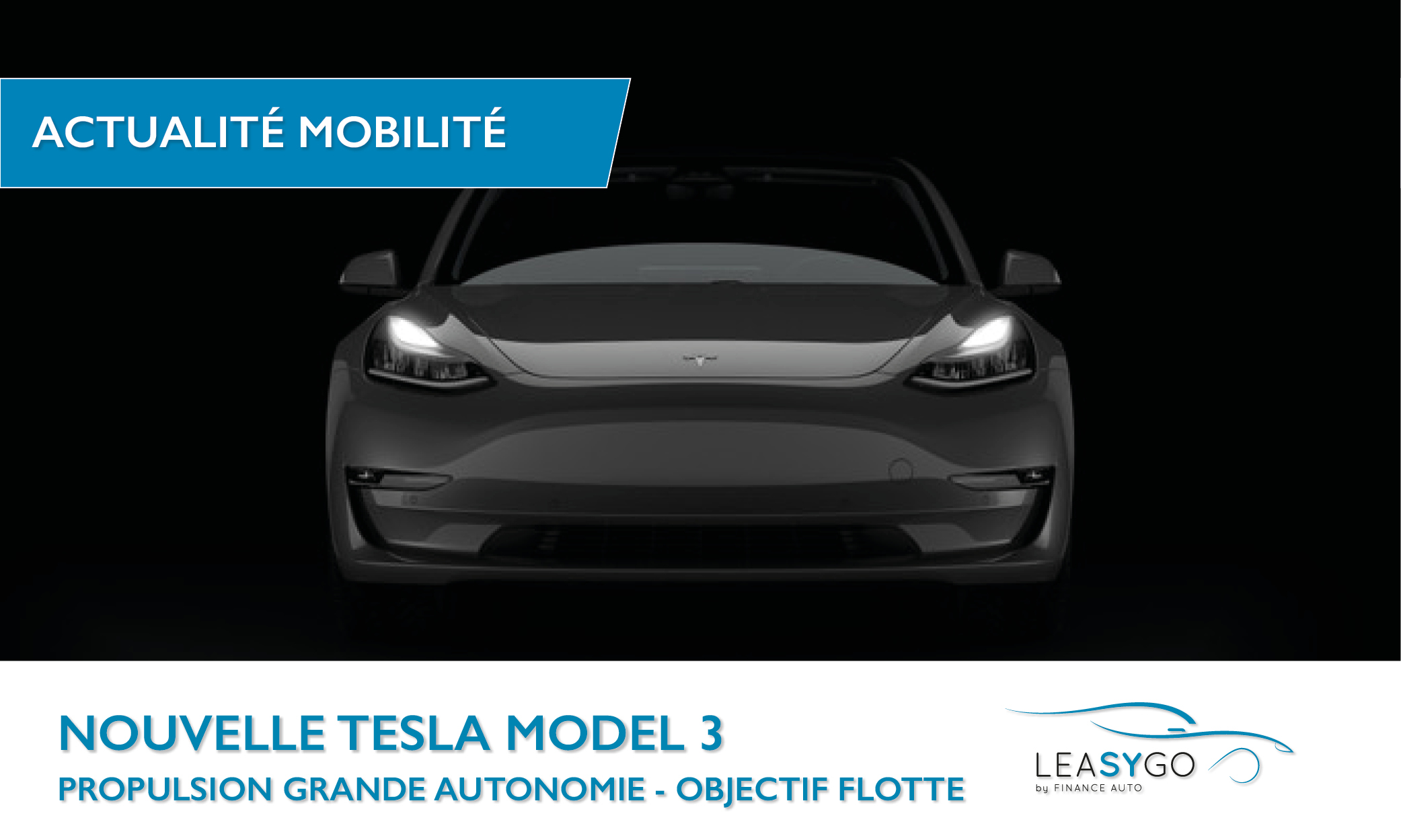 Tesla Model 3 Grande Autonomie Propulsion. Prix et